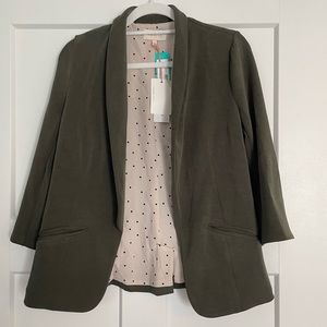 Olive khaki women’s blazer stretchy